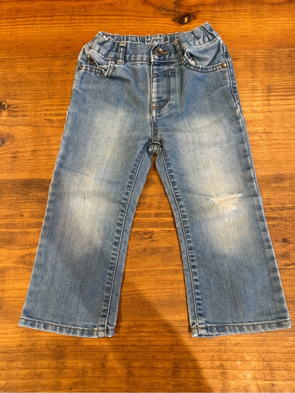 Kids Light Blue Denim Jeans - Classic Stretch Bottoms